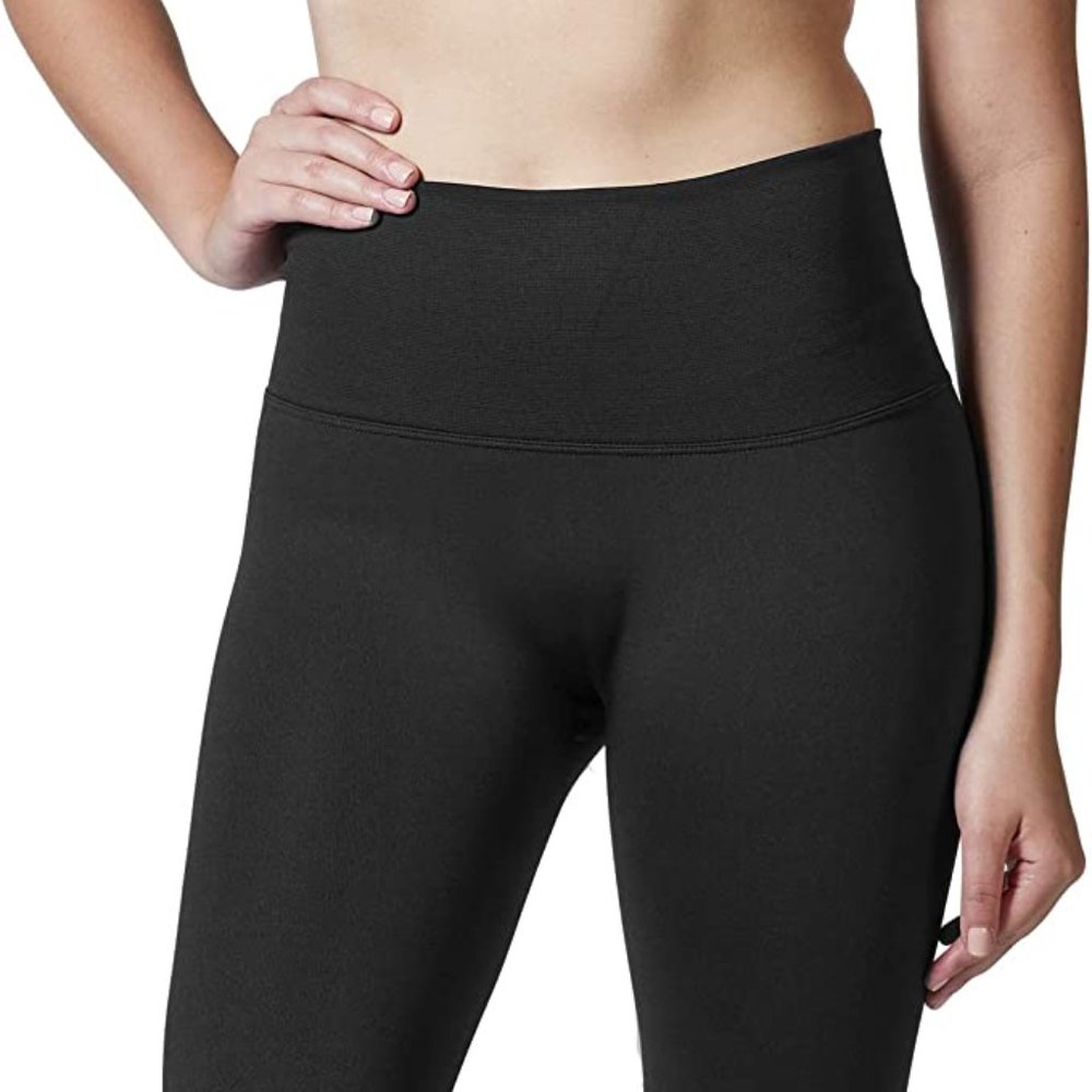 INDERO High Waist Seamless Fleece Lined Plum L/XL Leggings - Style: AL14211